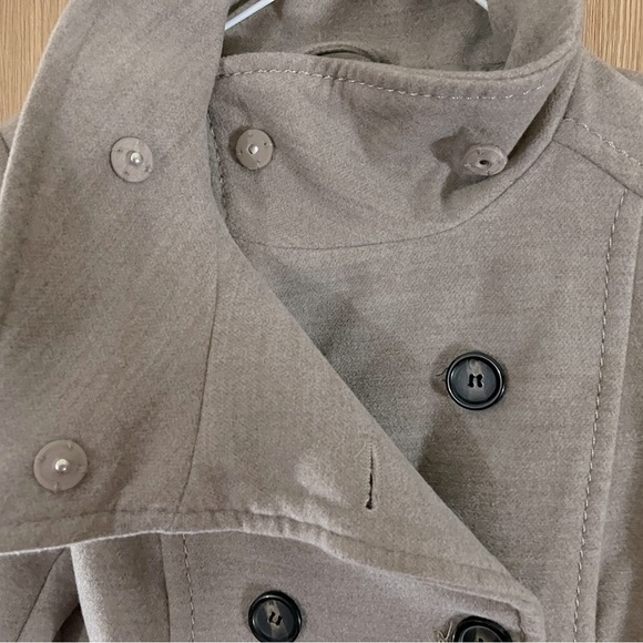 H&M Tan Warm Blazer Pea Coat with Snap Up Collar - Picture 3 of 7